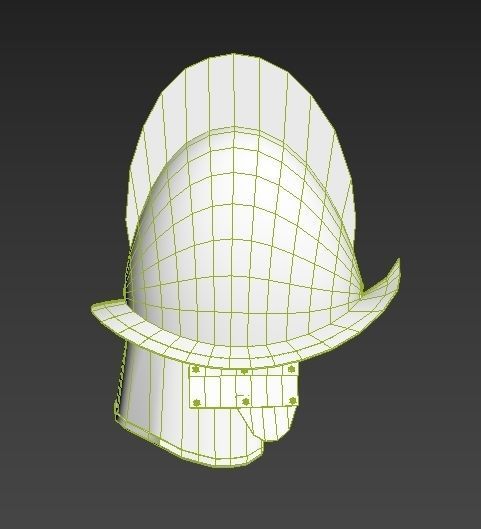 Helmet D200309 Low-poly 3D model_5