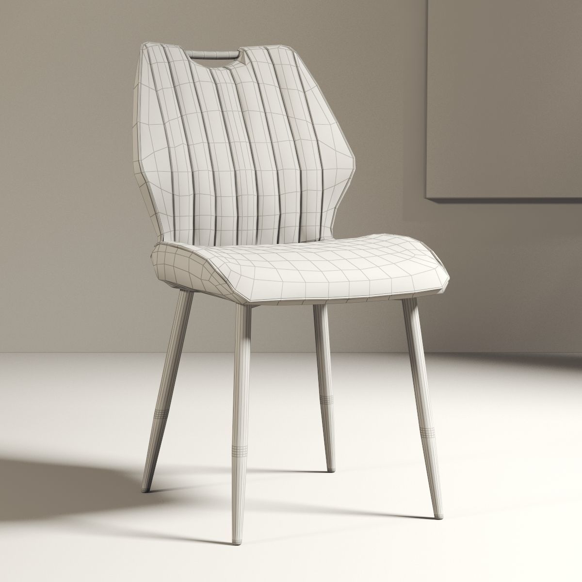 modern chair 013 3D model_3