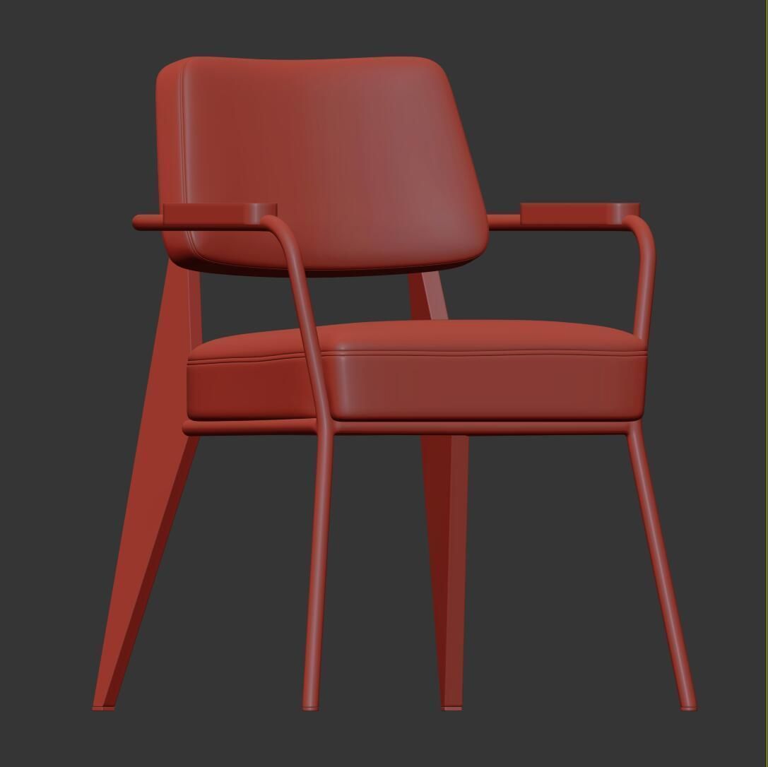 modern chair 013 3D model_5