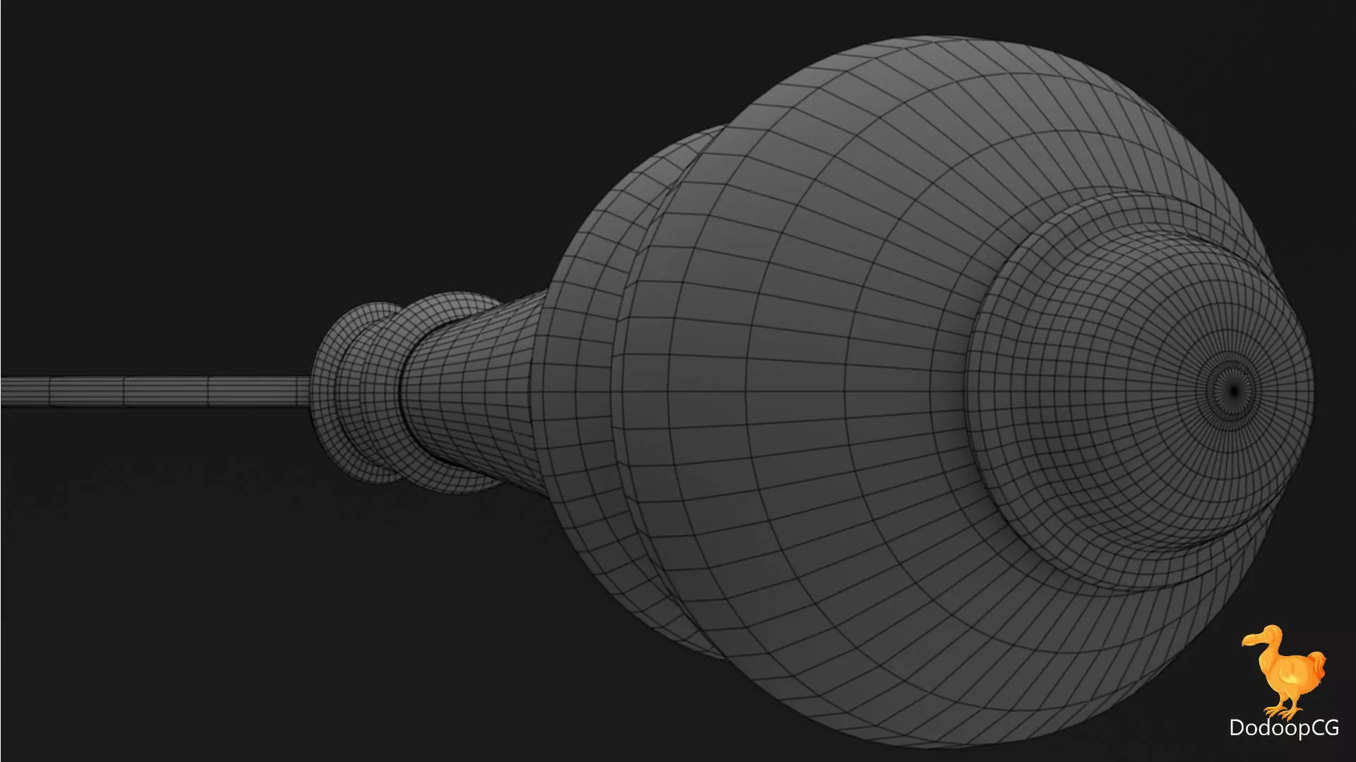 Wooden Old Magnifier - Vintage PBR 3D Model Low-poly 3D model_4