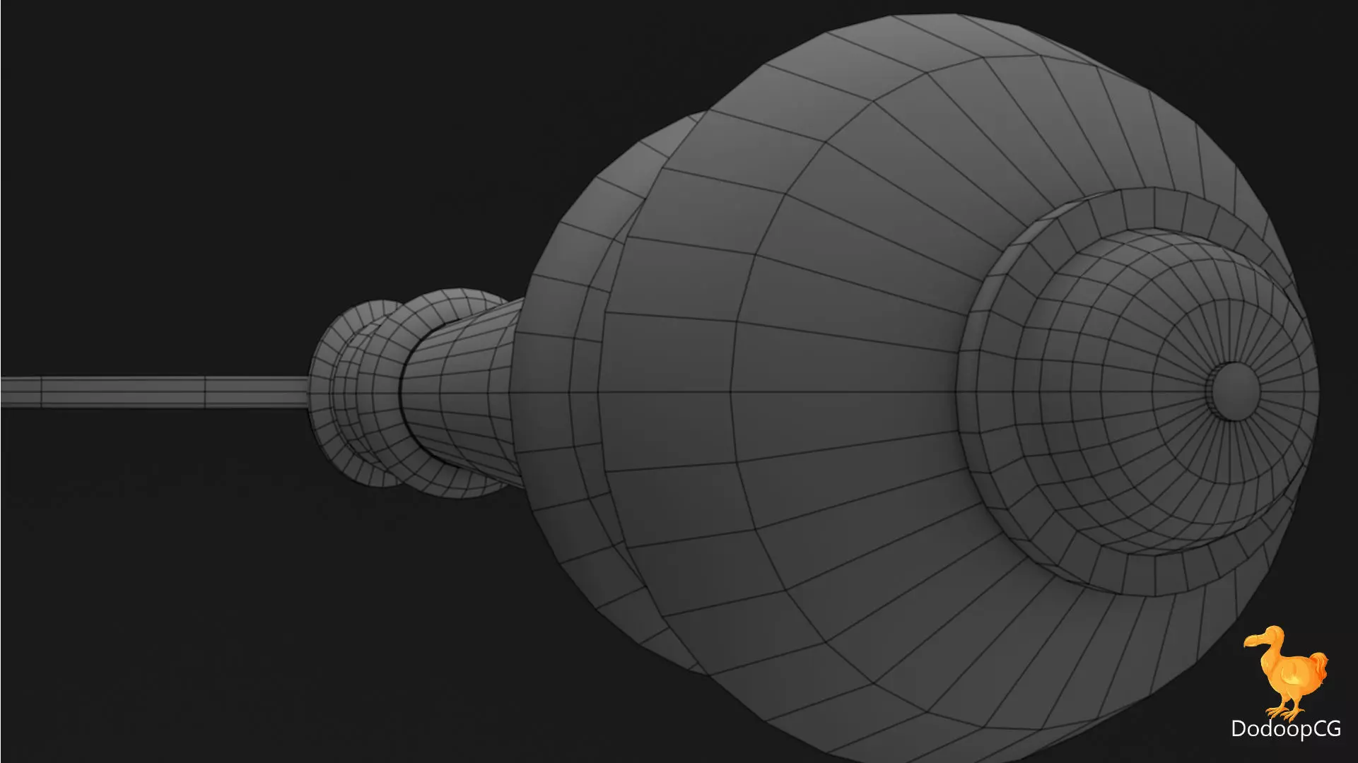 Wooden Old Magnifier - Vintage PBR 3D Model Low-poly 3D model_3