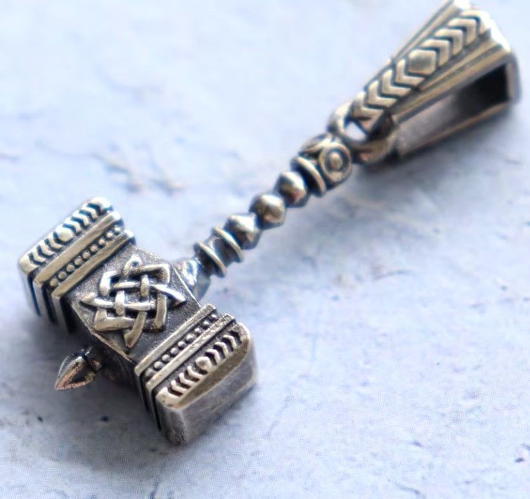 Thor Hammer pendant 3D print model_15