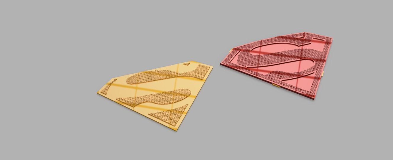 Superman Chest Emblem 3D print model_6