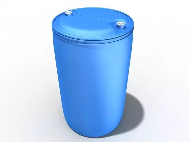 plastic barrel 3D model_0