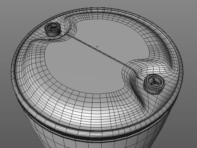 plastic barrel 3D model_3