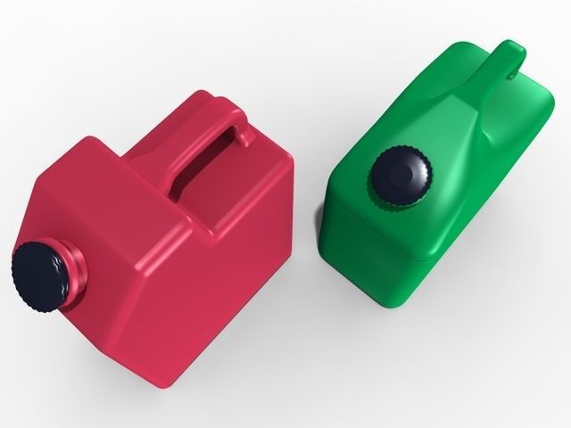 jerricans gas can 3D model_3