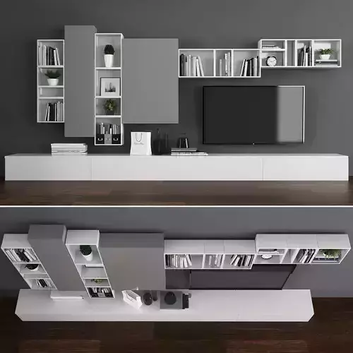 Tv stand  Low-poly 3D model