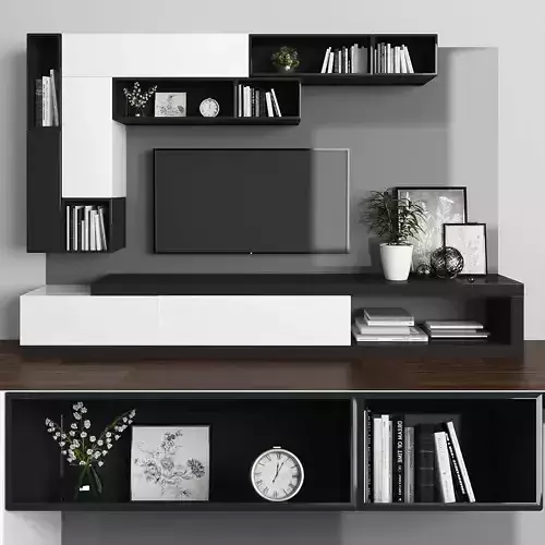Tv stand Low-poly 3D model