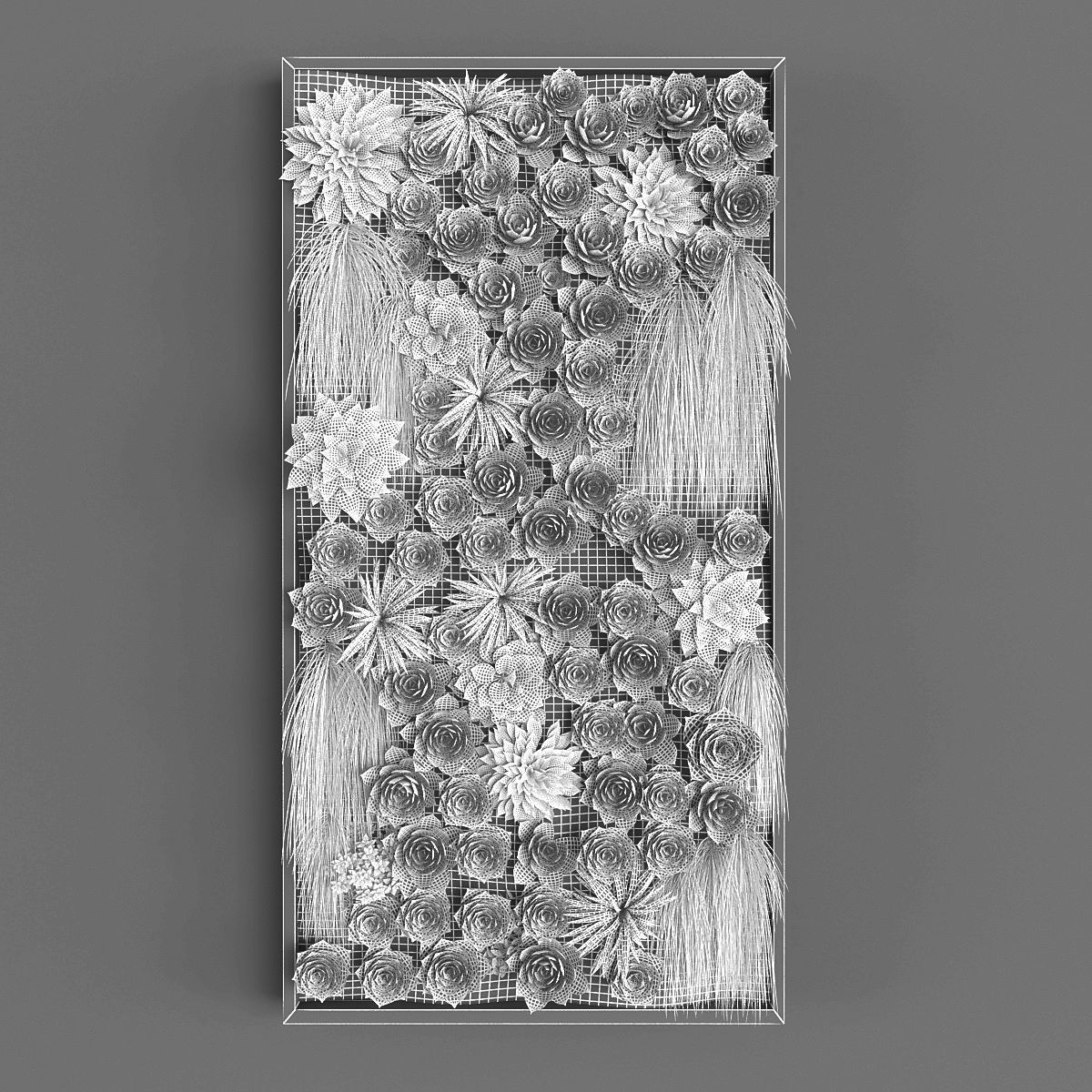 Vertical gardening 014 Low-poly 3D model_2