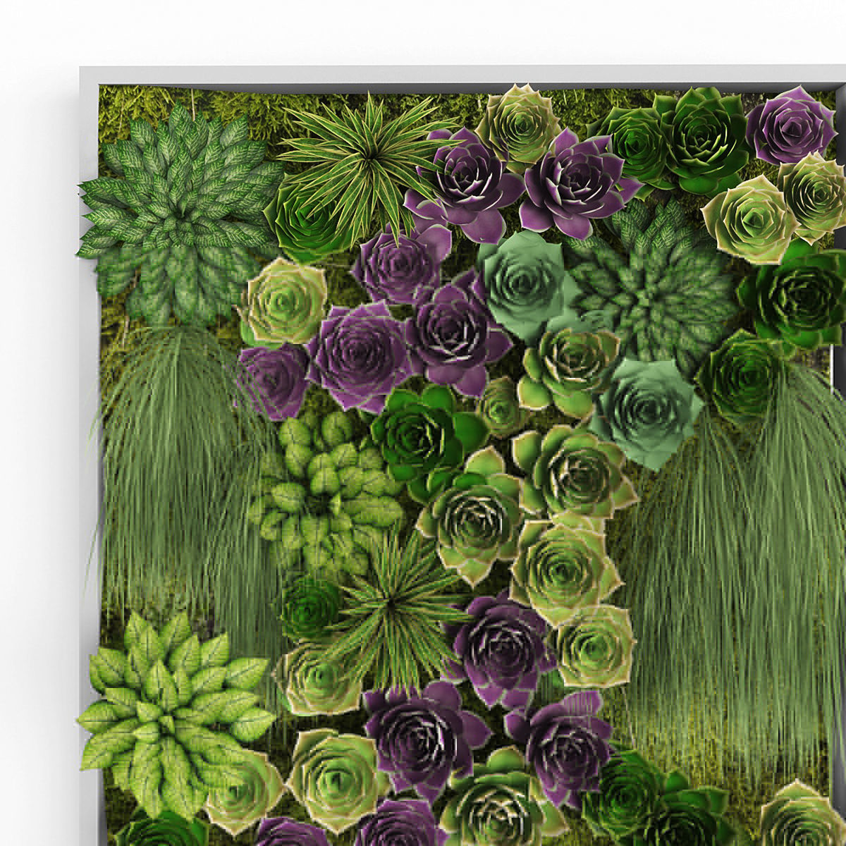 Vertical gardening 014 Low-poly 3D model_1