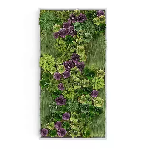 Vertical gardening 014 Low-poly 3D model