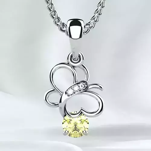 Butterfly Gold Pendant