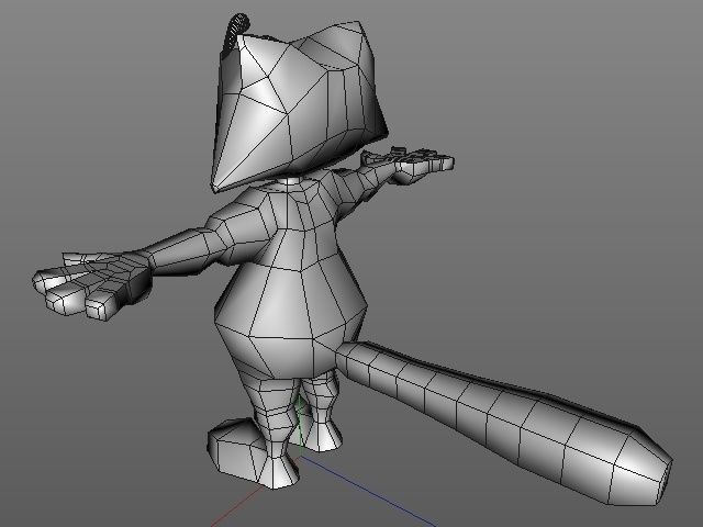 Cartoon rancoon 3D model_9