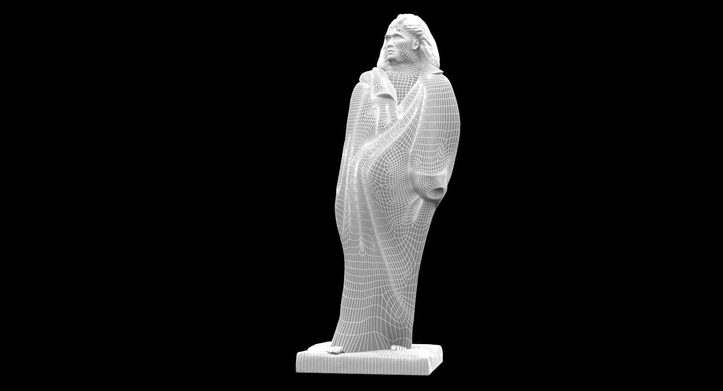 Monument to Honore de Balzac 3D model_6