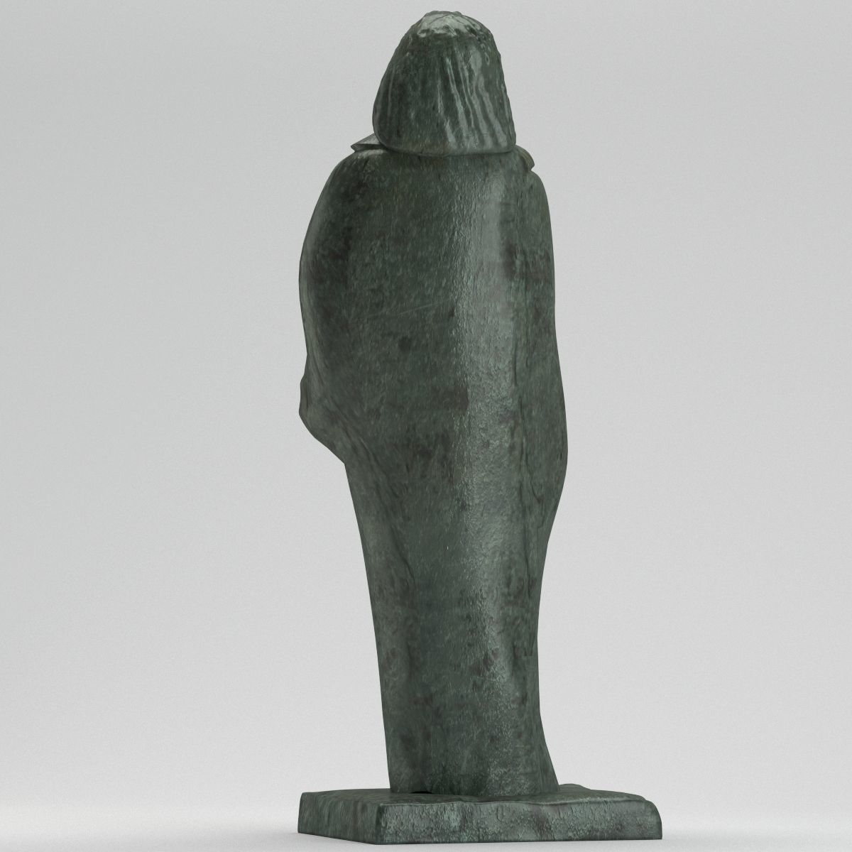 Monument to Honore de Balzac 3D model_2