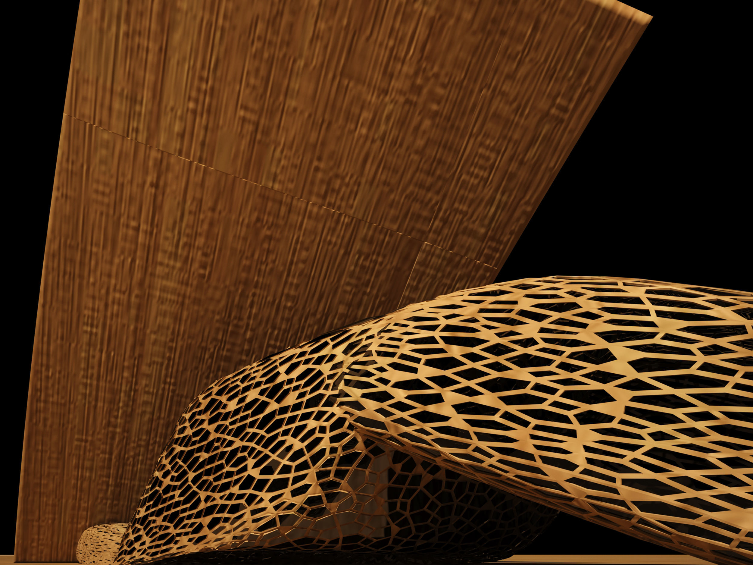 organic model wooden sculpture 3D model_4