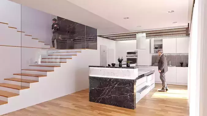Modern interior Kitchen