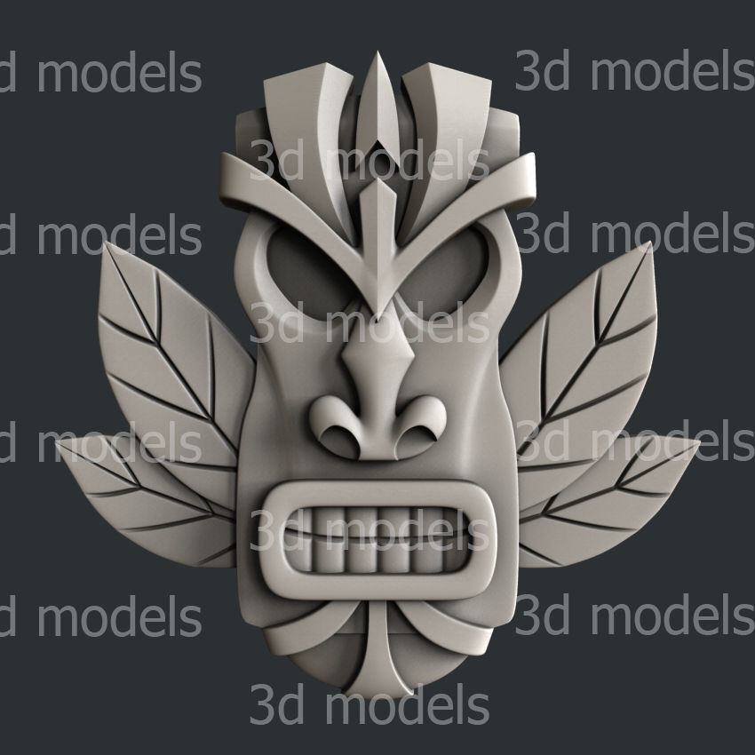 3d STL models for CNC router totem set2 3D model_4