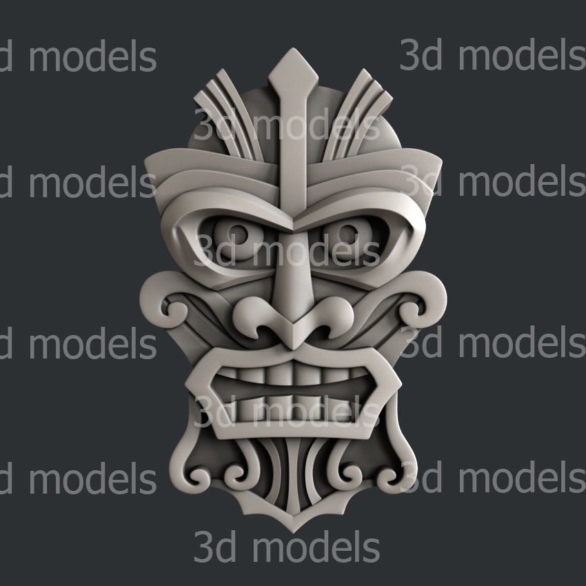 3d STL models for CNC router totem set2 3D model_6