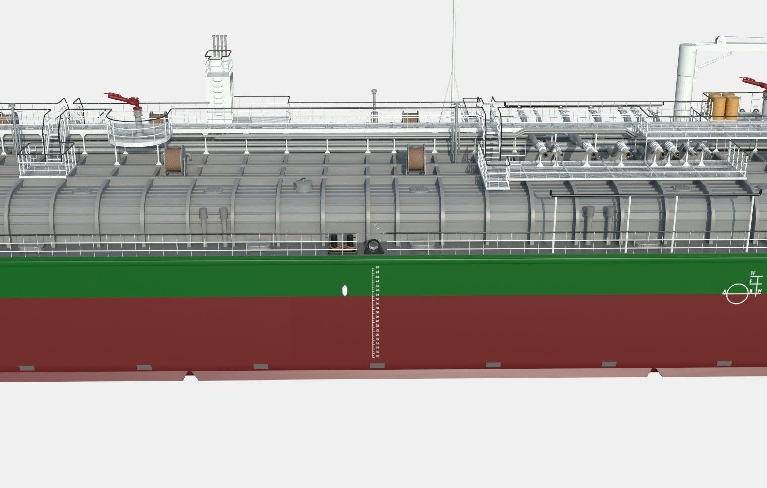 TANKER SHALLOW DRAFT GREEN  3D model_6