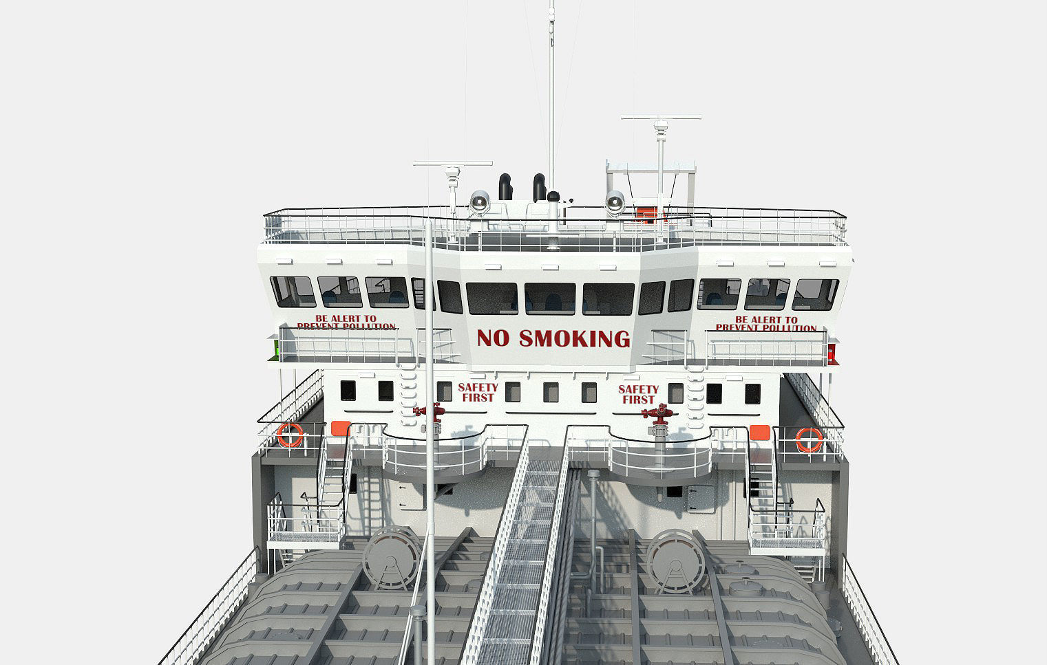 TANKER SHALLOW DRAFT GREEN  3D model_9