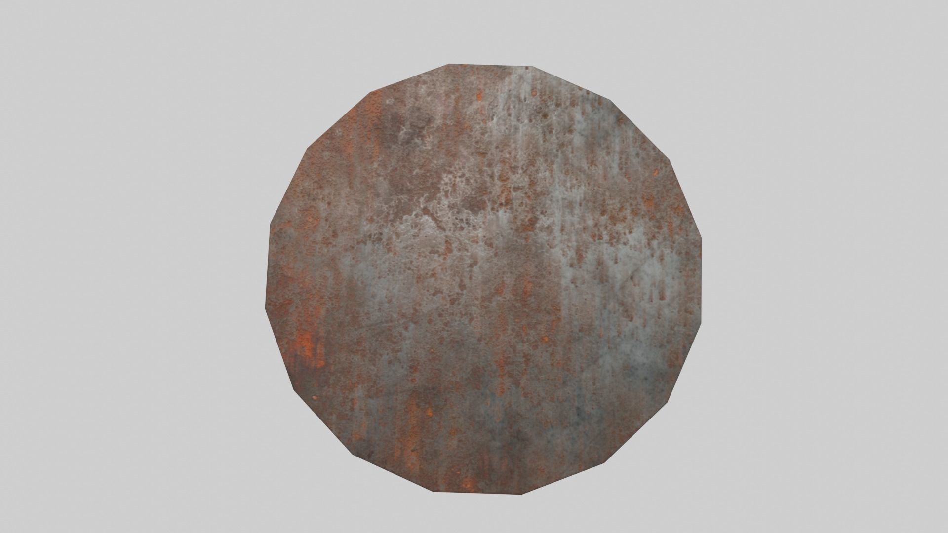 Rusted Barrel - Low Poly Low-poly 3D model_2