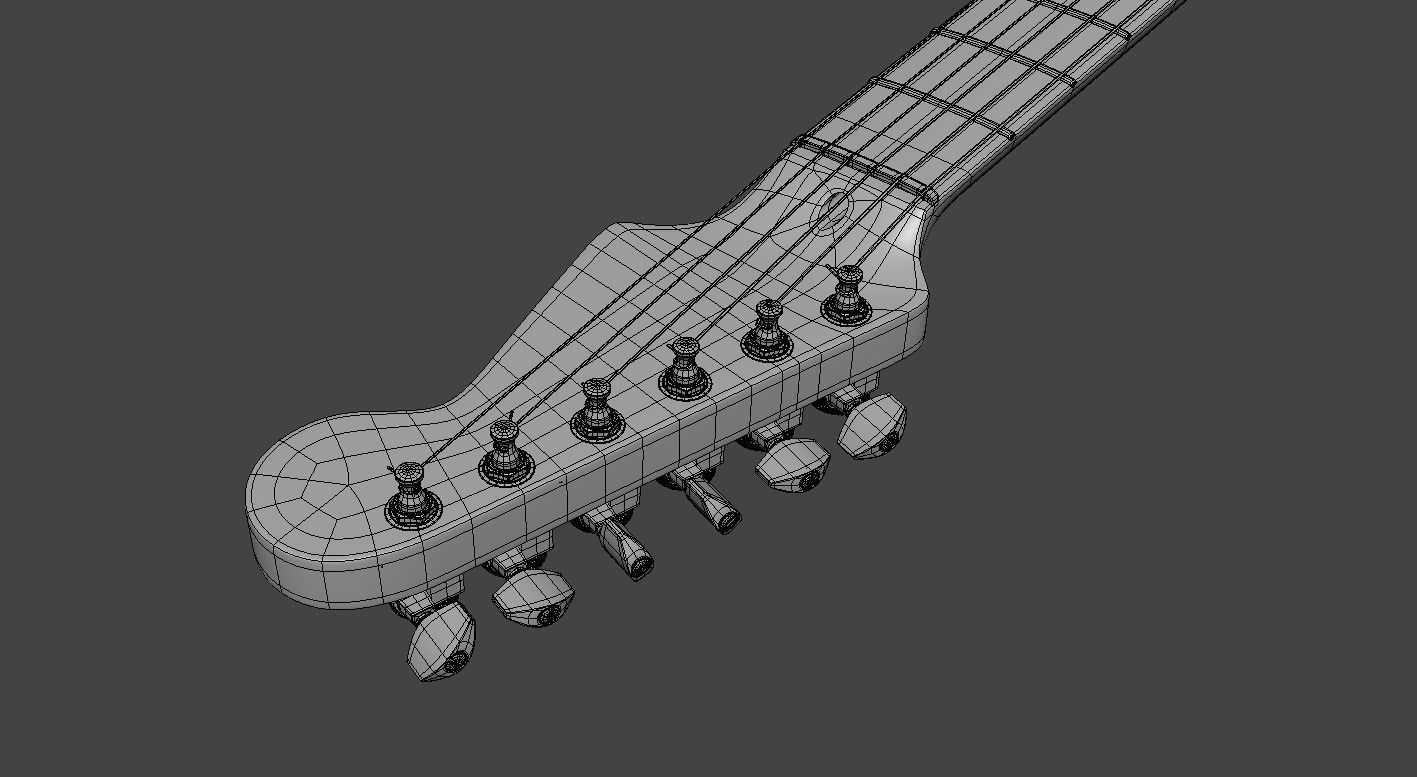 Electric Guitar Ashtone 3D model_6