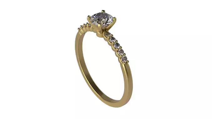 Diamon ring Size 5-10 Stone 5 mm