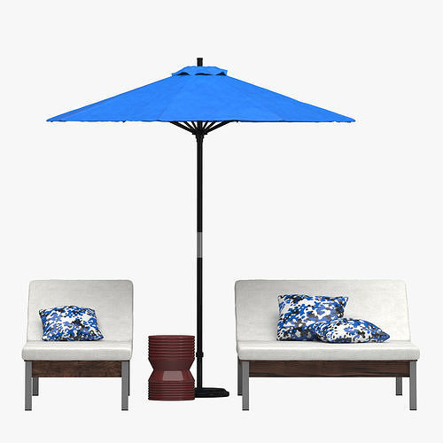 Outdoor set 01 3D model