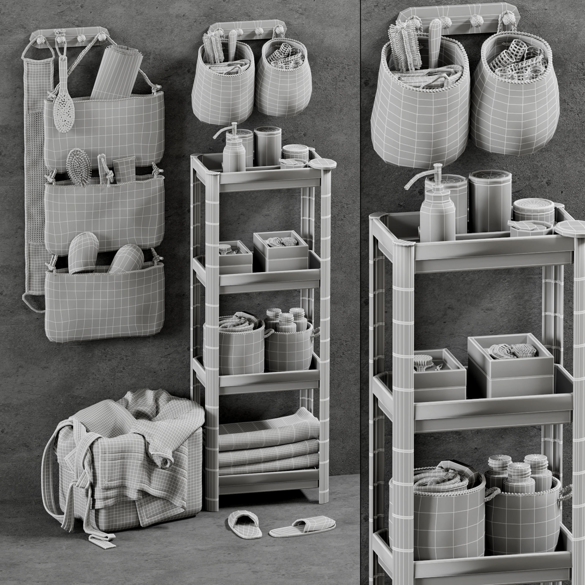 Bathroom set 2 3D model_4