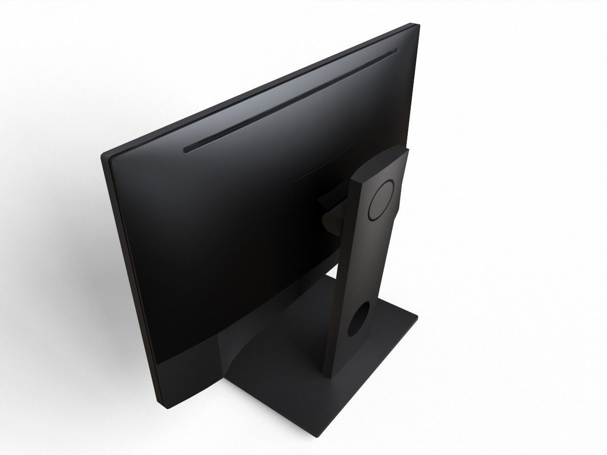 dell P2217H 21 inch monitor Low-poly 3D model_6