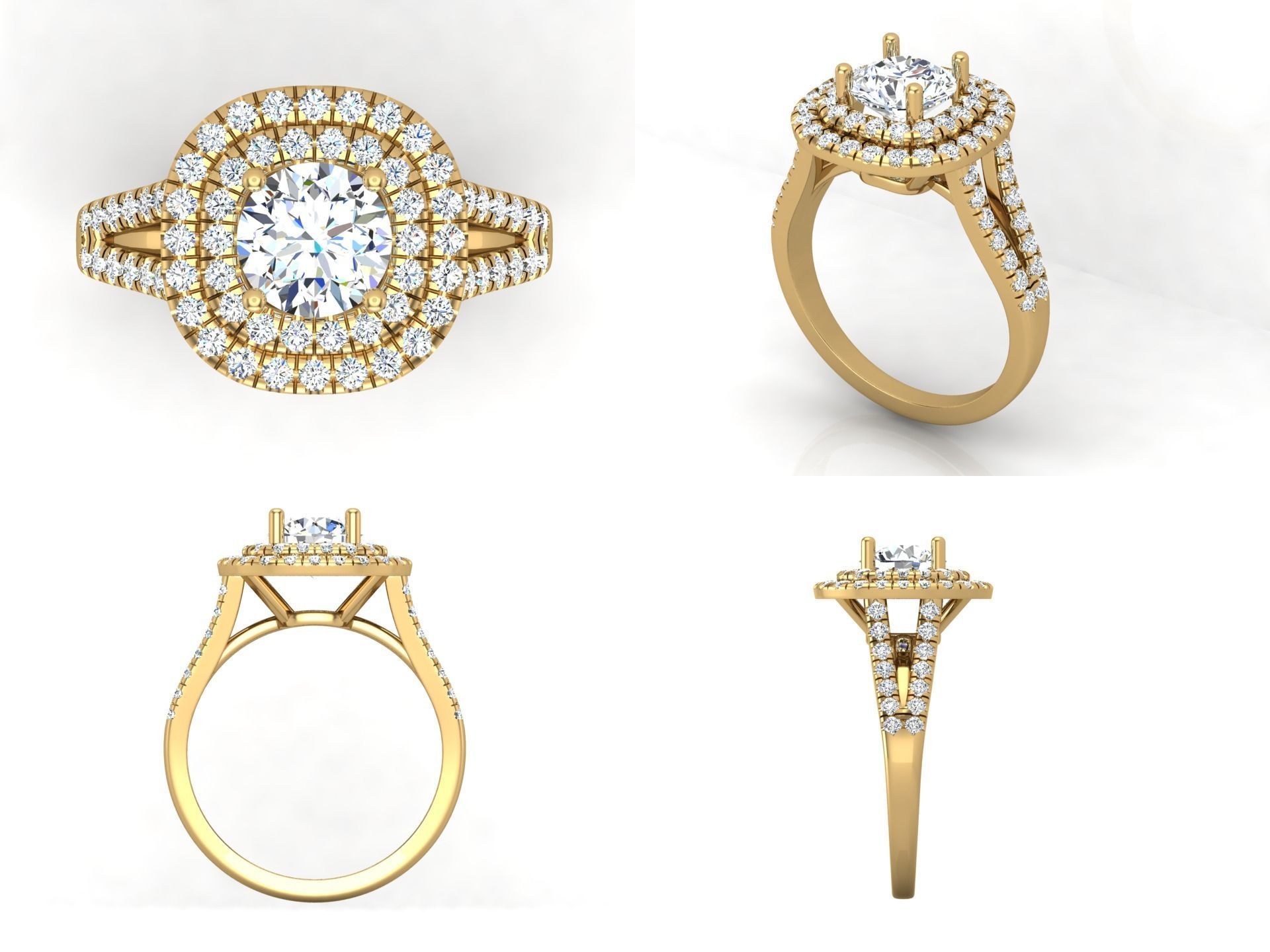 Ring bi 56 3D print model_3