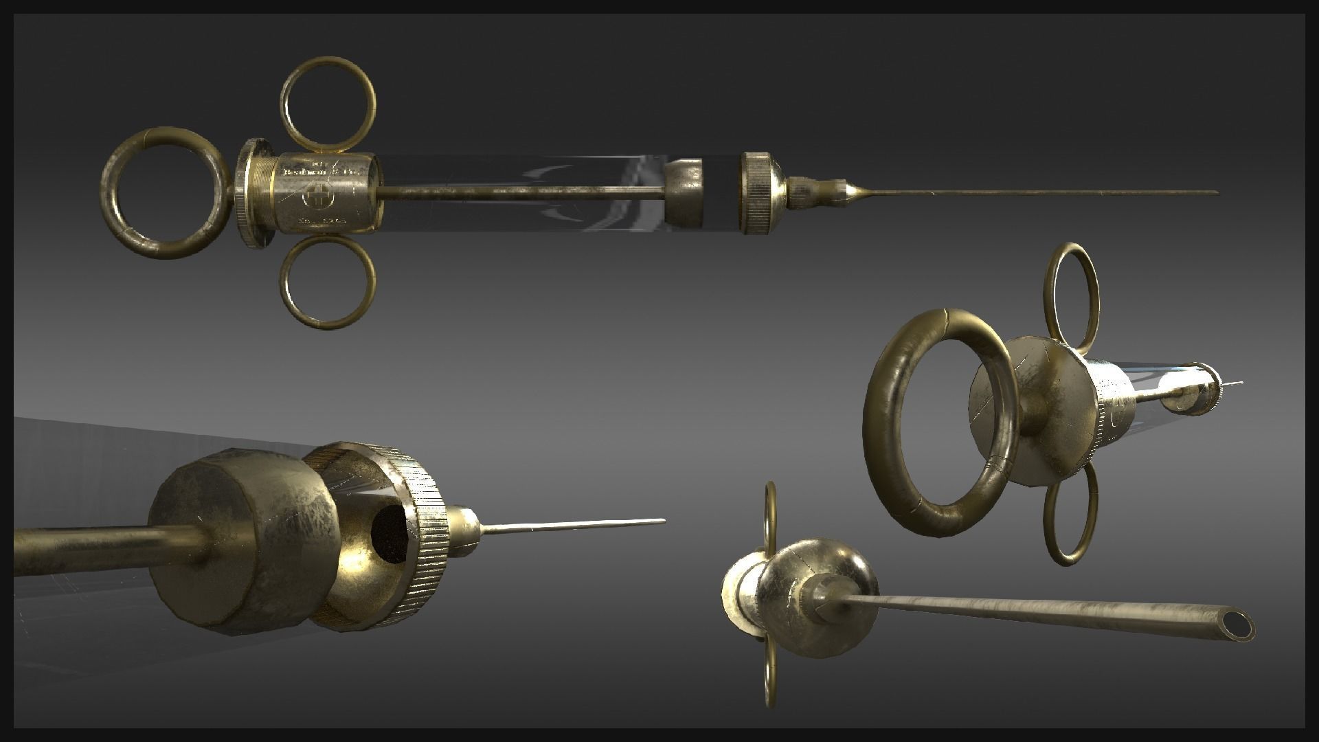 Plague Doctor Medical Gear Low-poly 3D model_1