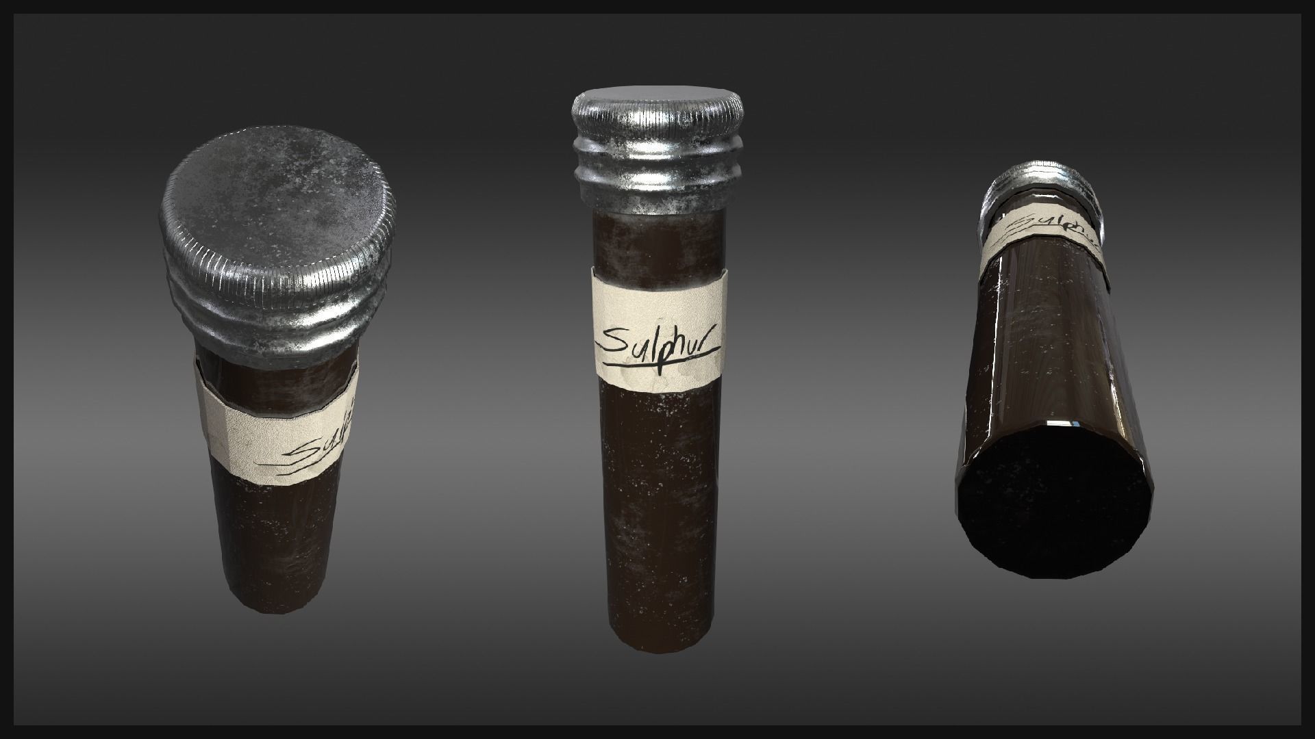 Plague Doctor Medical Gear Low-poly 3D model_3