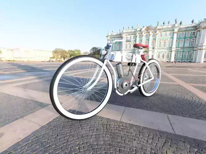 Harley Davidson 1906 replica custom 3D model