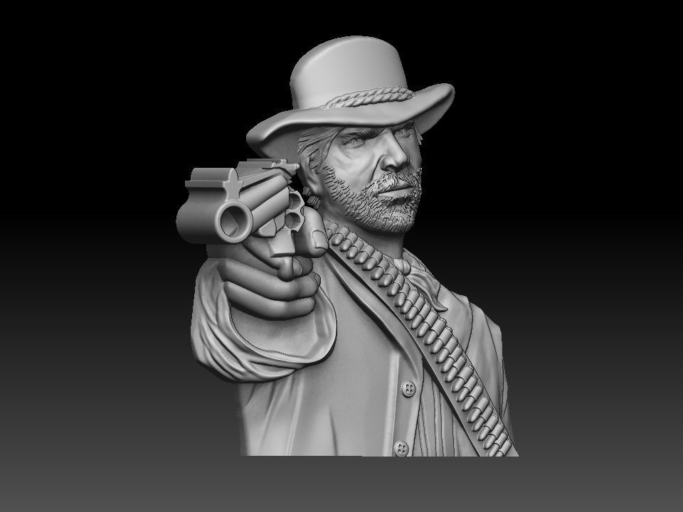 Red dead redemption pendant 3D print model_6