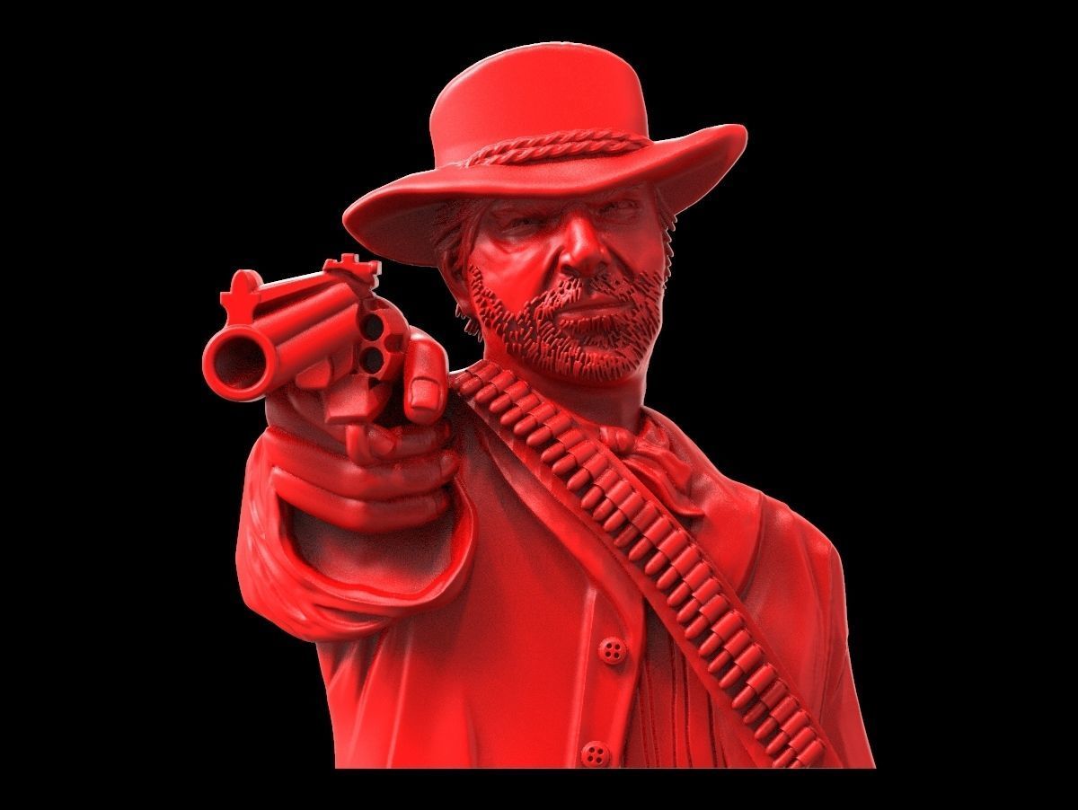 Red dead redemption pendant 3D print model_11