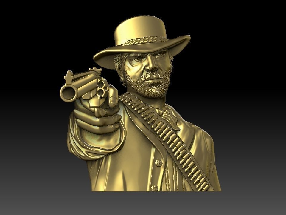 Red dead redemption pendant 3D print model_2