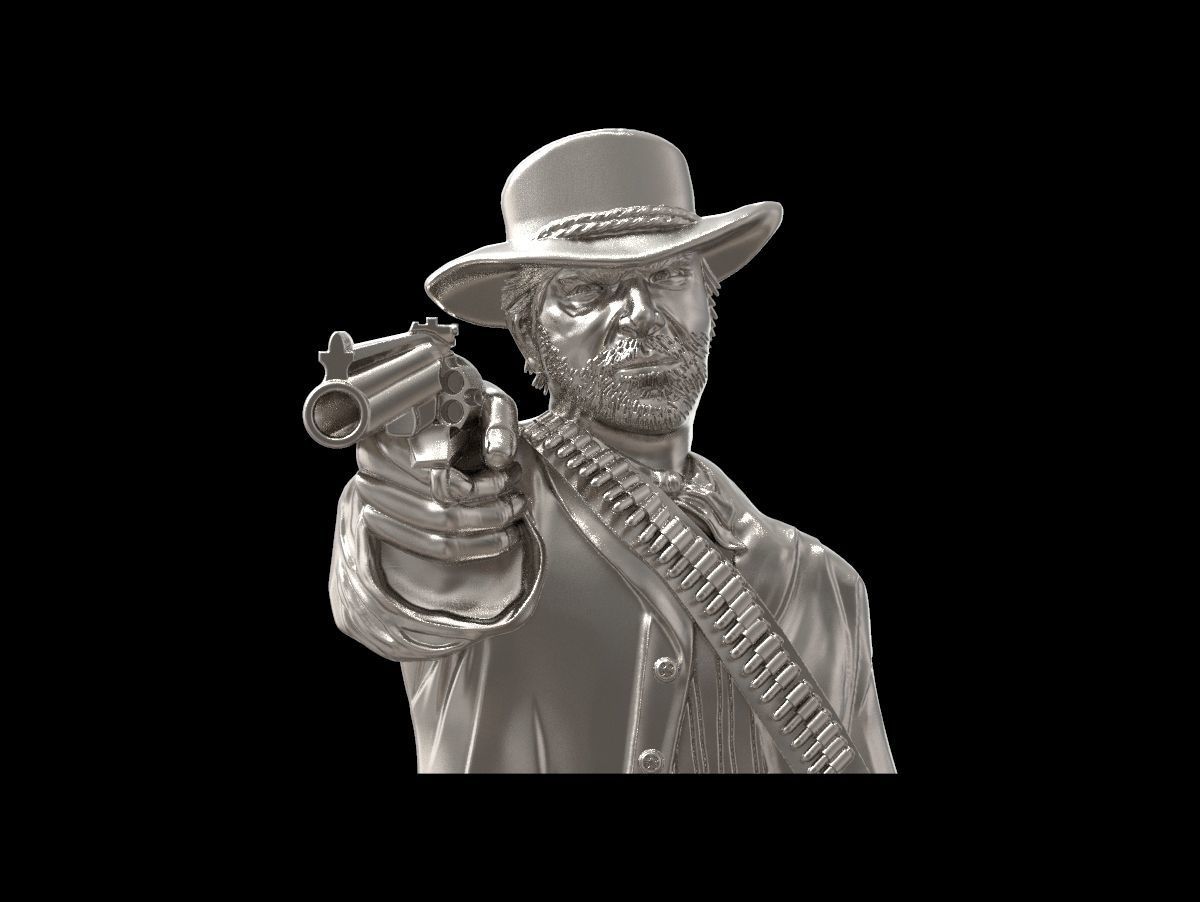Red dead redemption pendant 3D print model_8