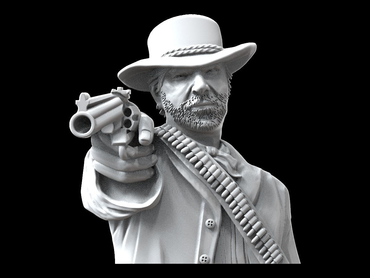 Red dead redemption pendant 3D print model_12