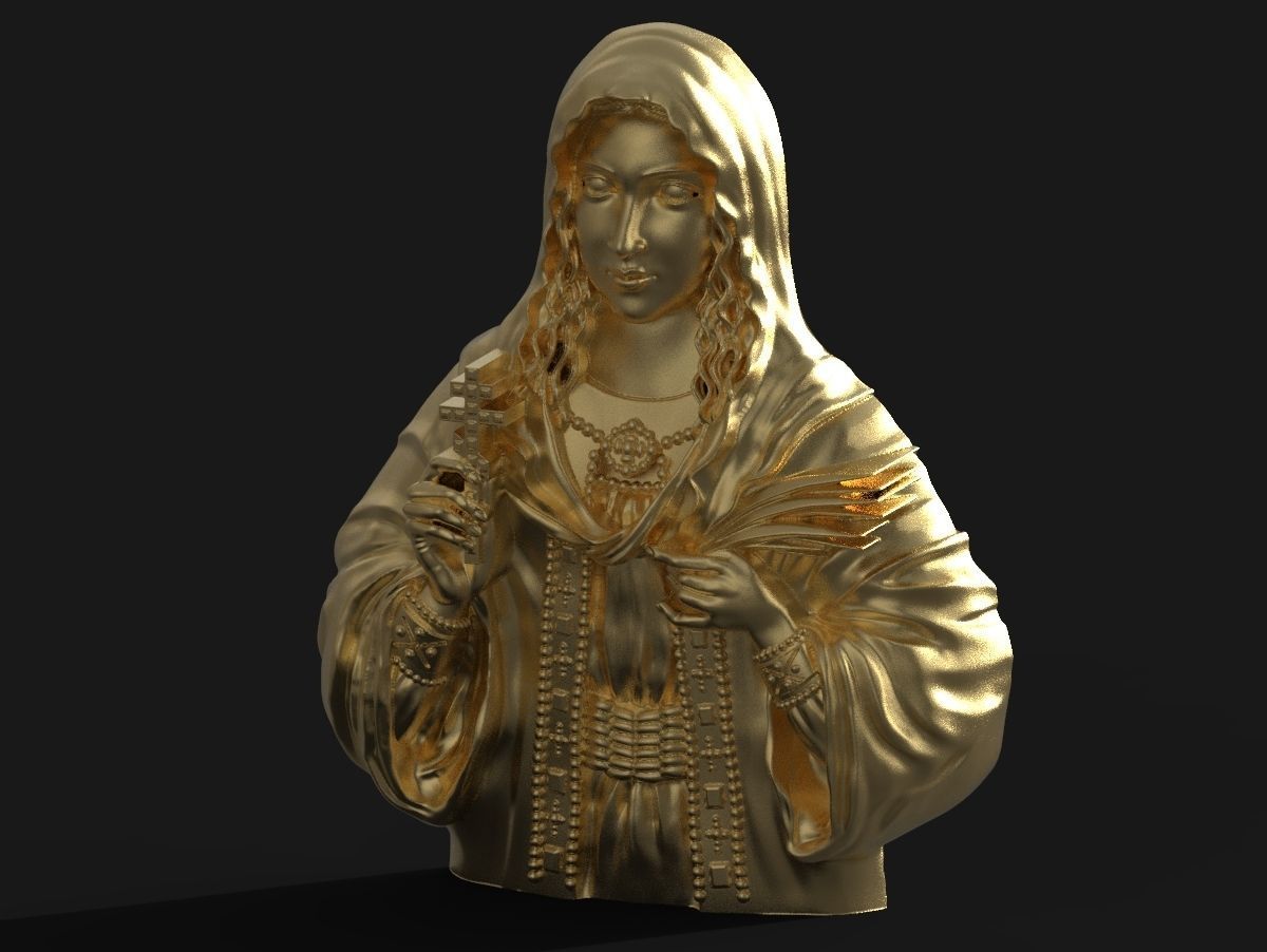 Saint Tatiana pendant god Holy  3D print model_10