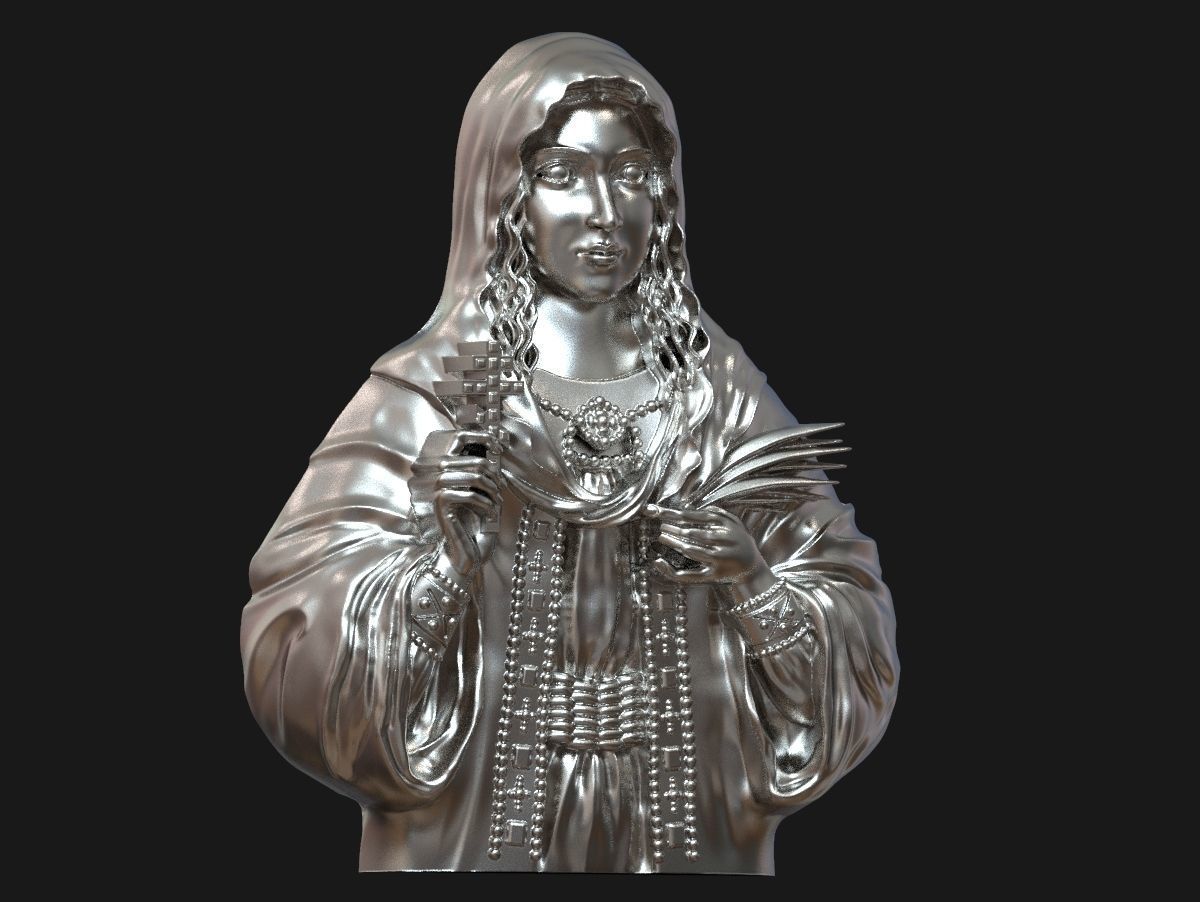 Saint Tatiana pendant god Holy  3D print model_7