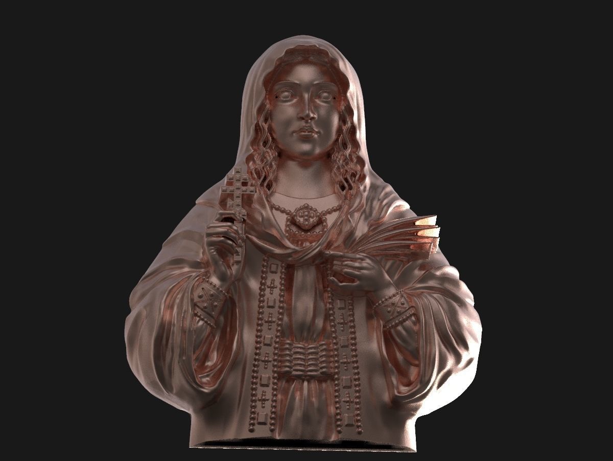 Saint Tatiana pendant god Holy  3D print model_12
