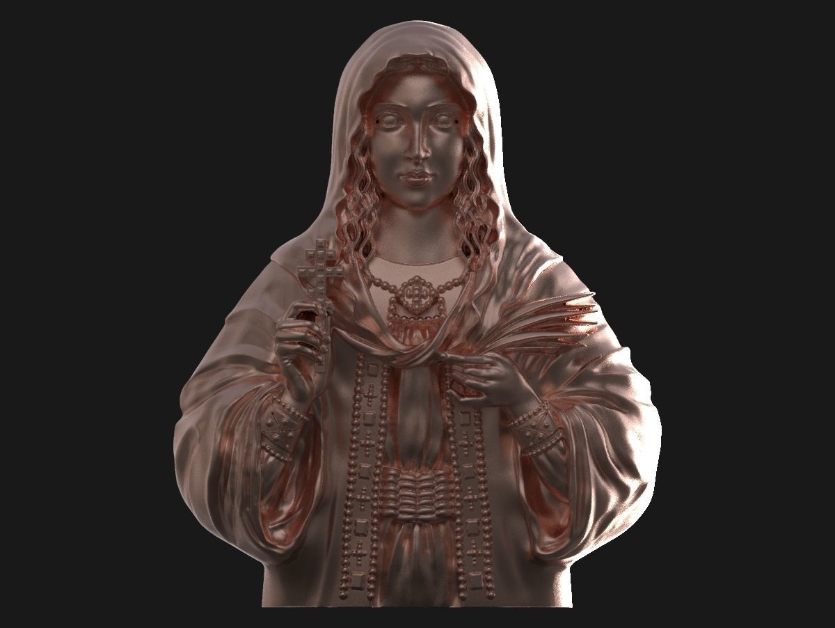 Saint Tatiana pendant god Holy  3D print model_4