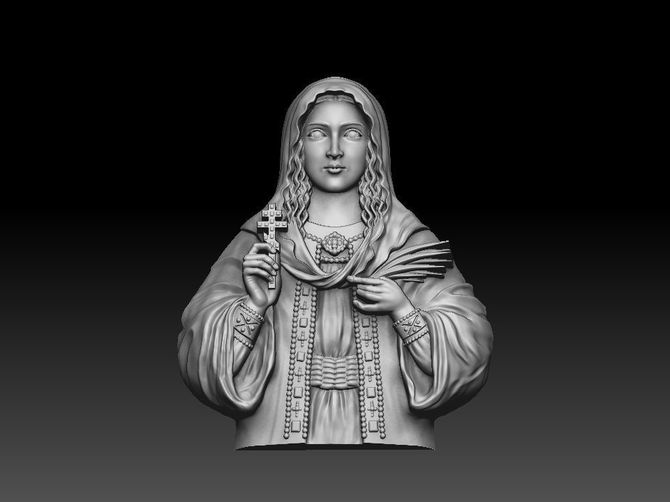 Saint Tatiana pendant god Holy  3D print model_19