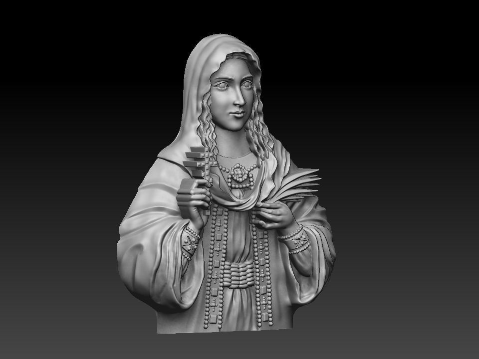 Saint Tatiana pendant god Holy  3D print model_18