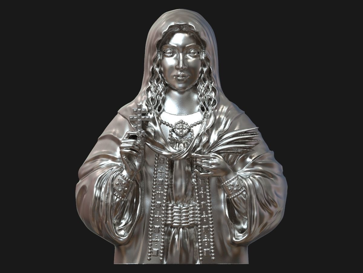 Saint Tatiana pendant god Holy  3D print model_2