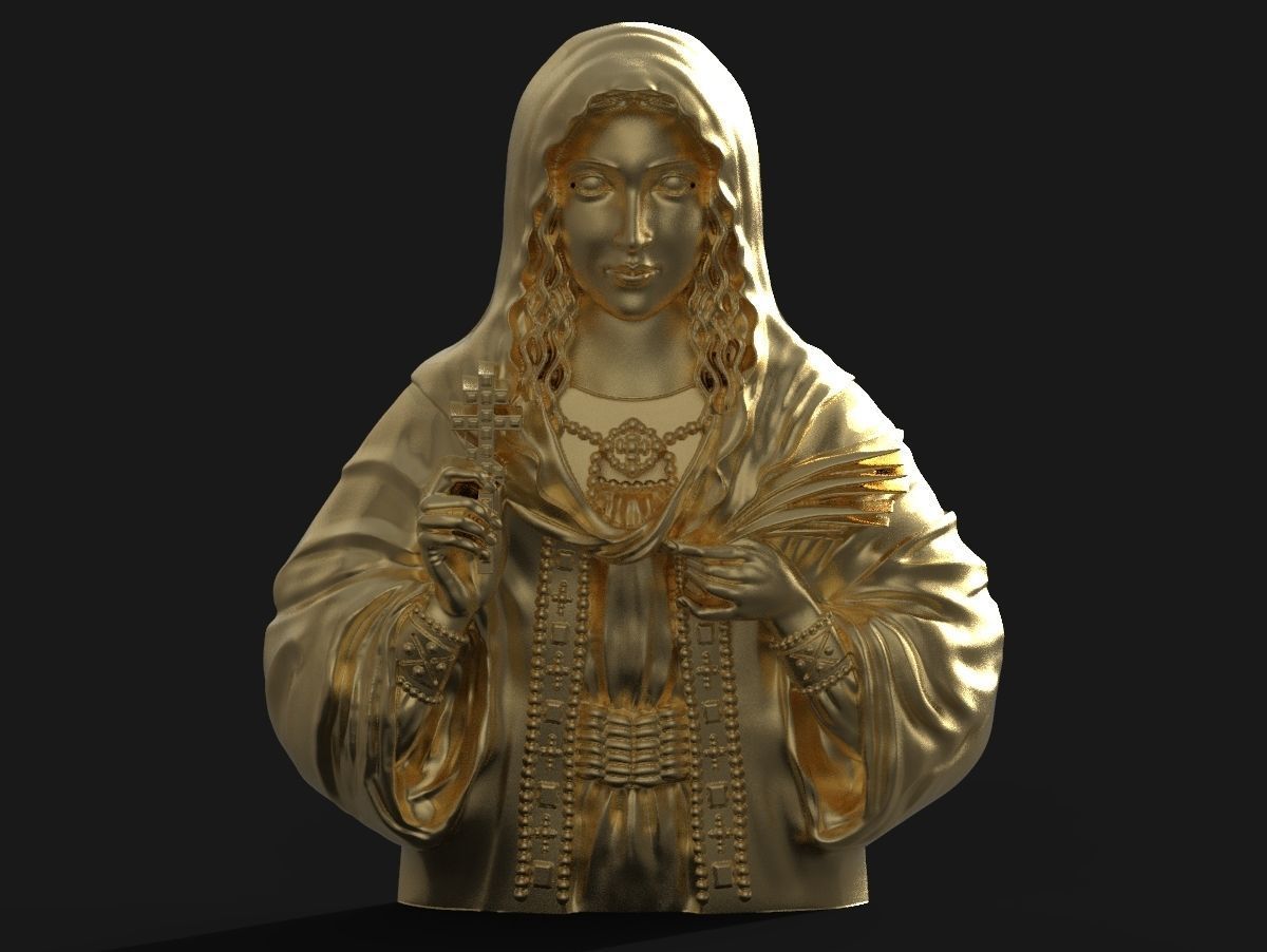 Saint Tatiana pendant god Holy  3D print model_9