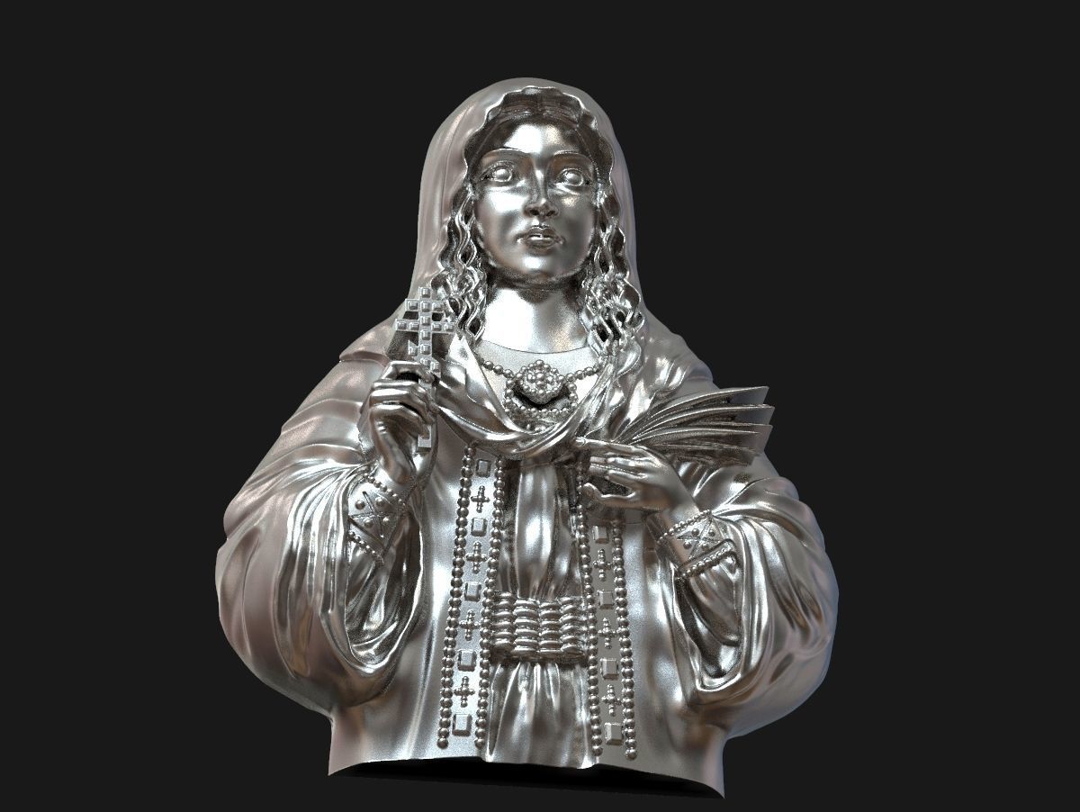 Saint Tatiana pendant god Holy  3D print model_8