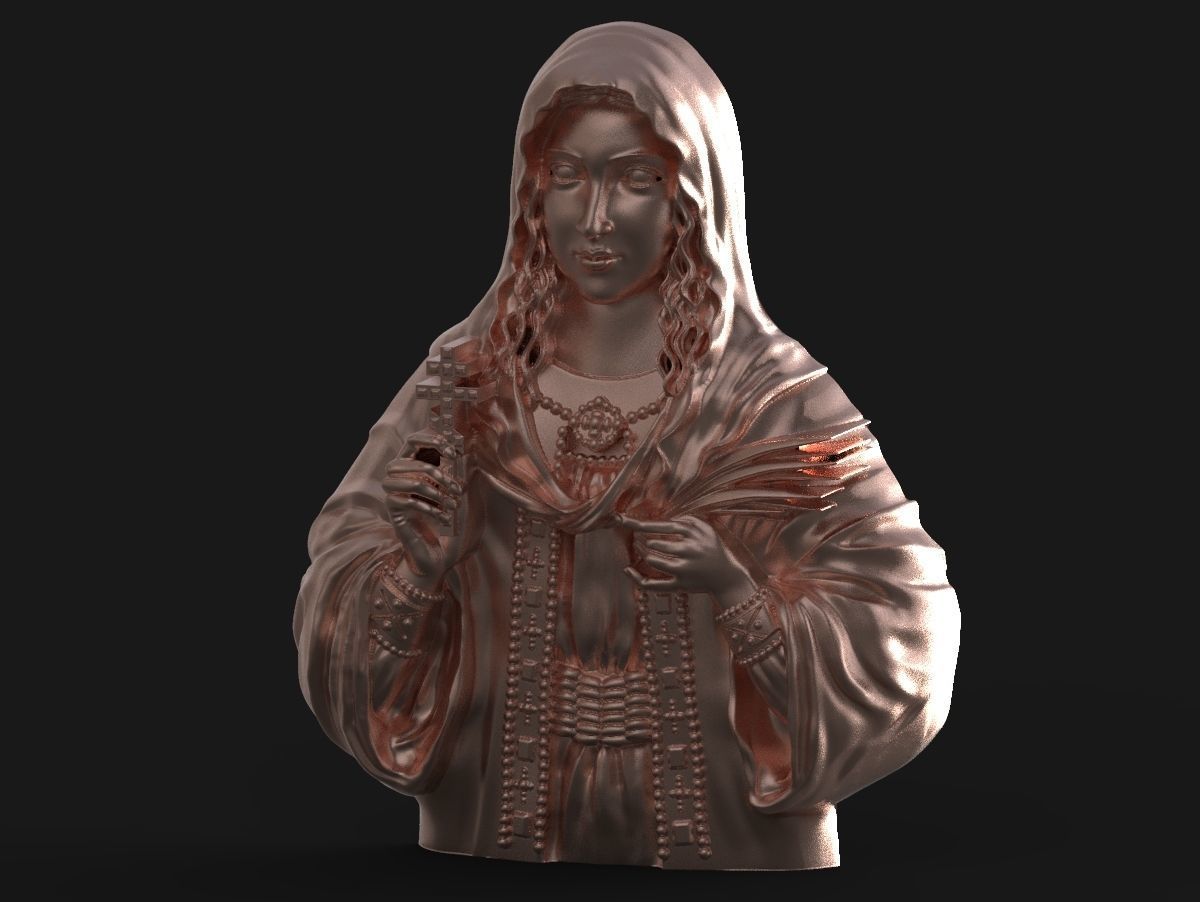 Saint Tatiana pendant god Holy  3D print model_5